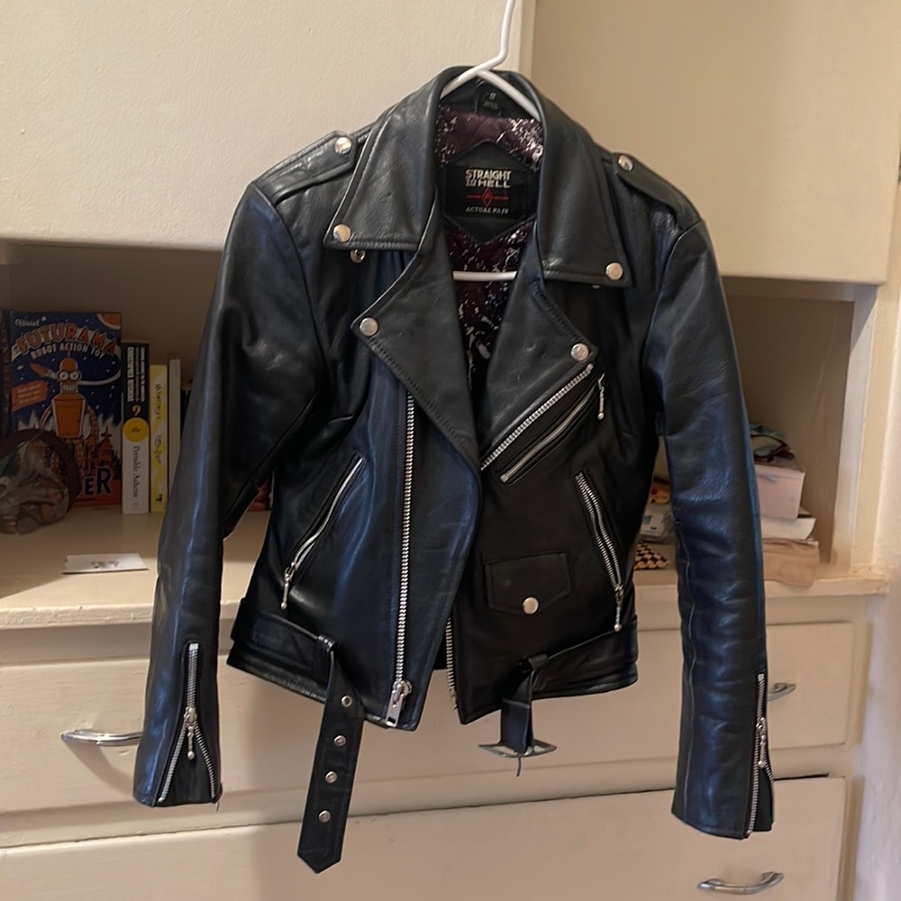 Straight to Hell Leather Jacket
